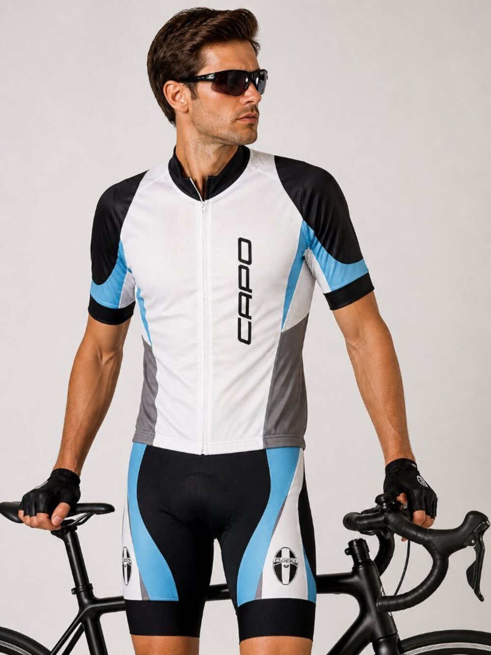 CAPO Cycling Kit Short Sleeve Jersey Shirt and Bib Shorts L/XL